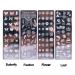 Nail Stamp Plate Kit - Butterfly Flower Feather Designs - 6 Stamping Plates + Stamper & Scraper - Retro Fashion Nail Art Set for Women - Buy Online on GoSupps.com