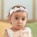 Flower Baby Headband Cute Baby Headbands Soft Lace Newborn Headbands Elastic White Flower Newborn Baby Headbands Girl Hair Accessories for Baby Girls - Buy Online on GoSupps.com