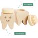 LAUBLUST Wooden Milk Tooth Box with Lid | Engraved Tooth Design & Smiley | Perfect Childhood Keepsake & Gift for Kids - Buy Online on GoSupps.com
