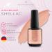 SHAYENNE Made in Germany Shellac Gel Nail Polish 15 ml for UV LED Lamp 157 Pearly Peach Orange Gel Nail Polish for UV Nail Lamp LED Nail Polish Gel Polish Nail Gel - Buy Online on GoSupps.com