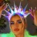 Zoestar Light Up Headbands LED Goddess of Liberty Crown Headband Glowing Nightclub Hair Band Party Rave Hair Accessories for Women and Girls - Buy Online on GoSupps.com