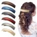 6 Pcs Large Retro Hair Barrettes Acrylic Automatic Hair Clips Classic Simple Hair Accessories Elegant French Clip Barrettes for Women Ladies Thick Hair