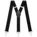 Sencillo Suspenders Men with Carabiner Y-Shape 1 Black