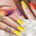 240pc Bright Pattern Square Press on Nails - Medium False Nail Kit for Art Salon DIY - Buy Online on GoSupps.com