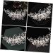 Ipetboom Alloy Pearl Hair Comb Rhinestone Barrettes Hair Accessory for Women Pearl Hair Pin Tiara Bridal Headdress Hair Accessories White European and American Bride Iron Wire - Buy Online on GoSupps.com