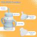 YES BOO Toddler Spill Proof Silicone Training Sippy Cup (Blue) - YB001-1 - Buy Online on GoSupps.com