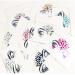 Eyebrow Drill Masquerade Ball Face Decoration Acrylic Diamond Christmas Face Patch Diamond Halloween Makeup Coffee color
