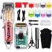 Roziahome Hair Clippers for Men & Foil Shaver - Professional Barber Clippers for Hair Cutting Kit with Electric Razor - Cordless Rechargeable Beard Trimmer Barbers Haircut Machine (Transparent) White