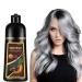Fvquhvo 3 in 1 Hair Dye Shampoo - Silver Gray Instant Color for Men & Women | Long Lasting Natural Ingredients Ammonia & Paraben Free - 16.9 Fl Oz - Buy Online on GoSupps.com