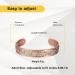 99% Pure Copper Magnetic Bracelet for Women - Adjustable Retro Flowers Design for Arthritis Relief | Copper Jewelry - Buy Online on GoSupps.com