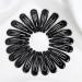 Black Metal Snap Hair Clips Set | Mini Slipproof Hair Clips for Kids - Perfect for Ponytails & Everyday Use - Buy Online on GoSupps.com