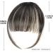 Bangs Hair Brown Black Clip on Bangs Hair Extensions Fake Bangs Hair Wispy Bangs Hair Clip Fringe with Temples Hairpieces Curved Bangs Hair Extensions(1B) - Buy Online on GoSupps.com