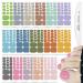 WOKOTO 16 Sheets Toes Nail Wraps for Women Toenails Nail Polish Strips Gel Nail Stikers Set with Nail File Nail Gel Strips Press On Nails Polish Stickers for Toes Women Girls Stickers for Nails Art KIT2 Solid 2