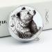 Portable 3 Compartment Pill Box | Wildlife Bear Design | Travel Medicine Organizer for Purse & Pocket - Buy Online on GoSupps.com
