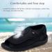 LEEWE Summer Diabetic Wide Fit Fish Mouth Shoes Black 37 - Lightweight & Flexible Casual Shoes for Deformed Feet - Buy Online on GoSupps.com