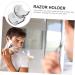 BeatifuFu 2-Piece Manual Razor Keeper Suction Cup Rack - Bathroom Organizer for Shavers - Buy Online on GoSupps.com