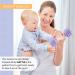 Silicone Baby Dumbbell Teether Toy - Weight Rattle Sensory Toy for Boys and Girls - Perfect Gift for Toddlers - Buy Online on GoSupps.com