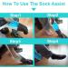 Fanwer Sock Aid Kit - Adjustable Sock Aide & Shoe Horn for Seniors | Easy On & Off Sock Helper - Ideal for Elderly, Pregnant Women, and Hip Surgery Recovery - Buy Online on GoSupps.com