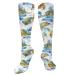 Sea Turtles compression socks for women and men with a circulation of 15-20 mmHg is the best support for sporty running and cycling