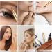 Arqumi Retractable Lip Brush Set - Portable Travel Lip Liner Applicators for Women & Girls, Lightweight Design with Protective Lid - 2PCS Black & Gold - Buy Online on GoSupps.com