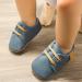 Baby Boys Girls Anti-Slip First Walking Shoes 12-18 Months Blue - PU Leather Oxford Loafer Flats - Buy Online on GoSupps.com