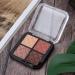 Ymiko Glitter Eye Shadow Palette - 4 Matte Waterproof Pigments for Chic Makeup Artists - Green Misty Rose - Buy Online on GoSupps.com