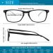 6 Pack Blue Light Blocking Reading Glasses for Women & Men - Spring Hinge Anti Eyestrain Eyeglasses (2.5x) - Ideal for Computer Use - Buy Online on GoSupps.com