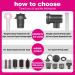 Hair Dryer Adapter for Dyson Curling Iron - Nickel/Fuchsia 1 Year Warranty | International Shipping - Buy Online on GoSupps.com