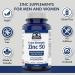 Summit Supplements Chelated Zinc Citrate 50mg - Enhanced Sleep & Immune Support - 120 Tablets for Men & Women - 3rd Party tested & Made in Canada - Buy Online on GoSupps.com