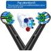 16 Pack Black Standard Clean Replacement Toothbrush Heads for Oral B Braun - Fits Precision/Sensitive/Floss/Cross, Compatible with 7000/Pro1000/9600/5000 - Buy Online on GoSupps.com