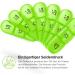 Buy Auvon Weekly Pill Box - 7 Days 3 Compartments for Vitamins & Medications | Portable Green Tablet Organizer - Buy Online on GoSupps.com