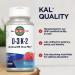 Kal 1000 IU D-3 & K2 Raspberry Tablets 60 Count - Pack of 1 - Buy Online on GoSupps.com