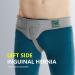 HEERTEEAJ Inguinal Hernia Belt I For right and left side I Hernia Belt I Postoperative Men's Inguinal Hernia Support Belt for Inguinal Hernia | Adjustable Elasticity M Left Side - Buy Online on GoSupps.com