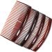 4 Pack of Large 9cm Plain French Side Hair Combs Slides Grips Clips Hair Accessories for Women Girls by Glitz4Girlz (Tort Brown) - Buy Online on GoSupps.com