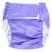 Diapers adult 1pc washable adjuatable fabric diaper reusable adult diaper breathable incontinence diaper pants (light purple) light violet