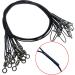 Stainless Steel Fishing Wire Leader Line 100-120Lb Heavy Duty with Rolling Swivels and Snap Connect - 25-30 PCS | Black - Buy Online on GoSupps.com