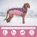 Kuoser Warm Dog Jacket - Reflective & Windproof Coat for Small & Large Dogs | Fashionable Winter Coat in Pink XXXL & 3XL - Buy Online on GoSupps.com