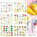 Summer Nail Art Stickers - Colorful Fruits & Landscapes Designs - 12 Sheets - Buy Online on GoSupps.com
