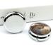 Round Leopard Print Pill Box - 3 Compartment Portable Medicine Organizer | Decorative Metal Pocket Pill Case - Buy Online on GoSupps.com