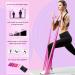 Non-Latex Long Resistance Bands Set for Yoga & Physical Therapy - Pink Purple Series 3pcs Set (150cm) - Buy Online on GoSupps.com