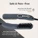 Aberlite EDC Beard Straightener Brush - Professional Heated Comb for Men - Short & Long Beards - Grey - Ideal for Home and Travel - Buy Online on GoSupps.com