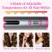 Cordless Hair Curler | Automatic Curling Iron with LCD Display & Timer | USB Rechargeable | 6 Temp Settings | Ideal for Travel - Buy Online on GoSupps.com