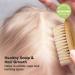 Baby Hair Brush with Soft Goat Bristles - Cradle Cap Brush for Infant Toddler Kids (Walnut Oval) - Buy Online on GoSupps.com