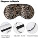 Adjustable Snake Skin & Leopard Print Sleep Mask for Women - Comfortable Eye Shades with Elastic Strap - Buy Online on GoSupps.com