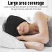 Adjustable Blackout Sleeping Mask - Full Coverage Eye Mask for Comfortable and Breathable Sleep - Black - Buy Online on GoSupps.com