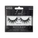 Kiss Lash Couture Matte Black Collection 1 pair of artificial eyelashes matt sheer soft and matt faux mink lashes with kiss flexi eyelash band including eyelash glue