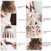 Heatless Curling Rod Headband - Pink Silky Lazy Wavy Hair Set | DIY Hair Styling Tool with 4 Clips for Long Hair - Buy Online on GoSupps.com