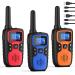 Walkie Talkies for Adults Long Range-Wishouse Rechargeable 2 Way Radios Hiking Accessories Camping Gear Toys for Kids with Lamp SOS Siren NOAA Weather Alert VOX Easy to Use(Red Blue Orange 3 Pack)