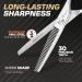 Fagaci Professional Hairdressing Shears - 6 Effilator Scissors 440C Steel Ultra Sharp & Durable | Smooth Cutting & Thinning Shears for Stylists - Buy Online on GoSupps.com