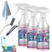 DENGWANG Stubborn Stains Cleaner Limescale Cleaner Bathroom Foam Stubborn Stains Cleaner Spray Powerful Descaling Cleaning Agent for Bathtub Toilet Washbasin Glass (3PCS)